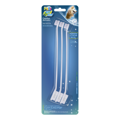 Kudi Set de Cepillos Dentales para Mascota - 3pz