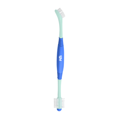 Kudi Cepillo Dental de Doble Cabezal 360 para Perro