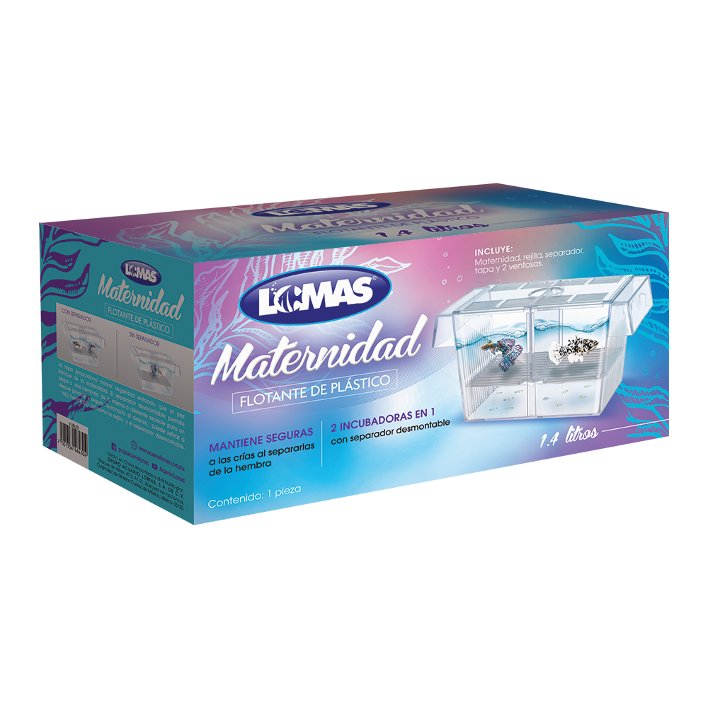 Chicos Maternidad Flotante 1.4 L para Peces