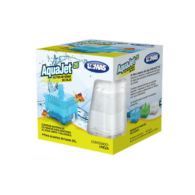 Chicos Filtro Interno de Caja Transparente 25 L para Peces