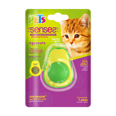 Chicos Play Juguete Aguacate con Bola de Catnip para Gato