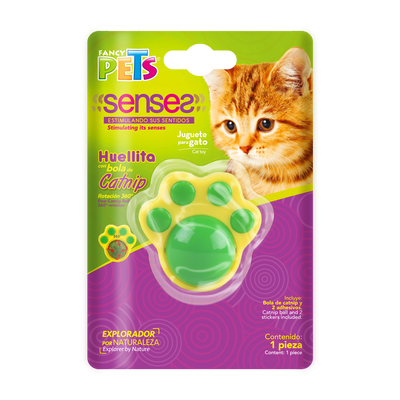 Chicos Play Juguete Huella con Bola de Catnip para Gato