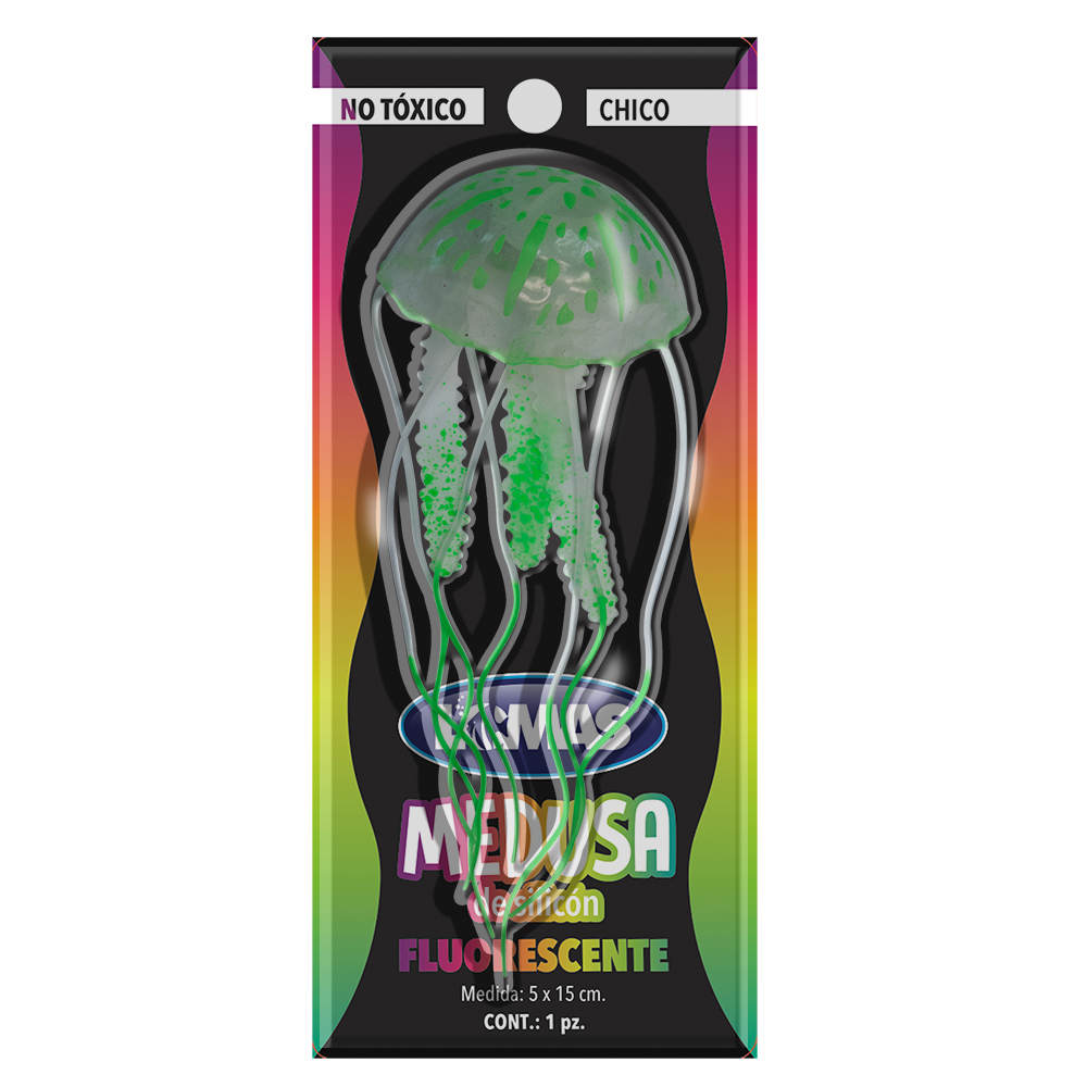 Deming Medusa Fluorescente Colores Surtidos para Peces