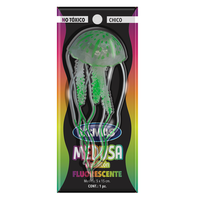 Deming Medusa Fluorescente Colores Surtidos para Peces