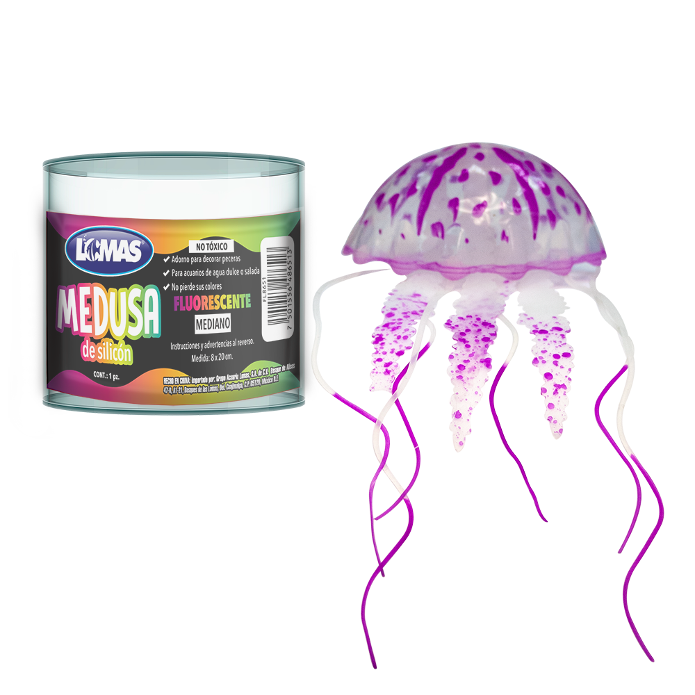 Deming Medusa Fluorescente Colores Surtidos para Peces