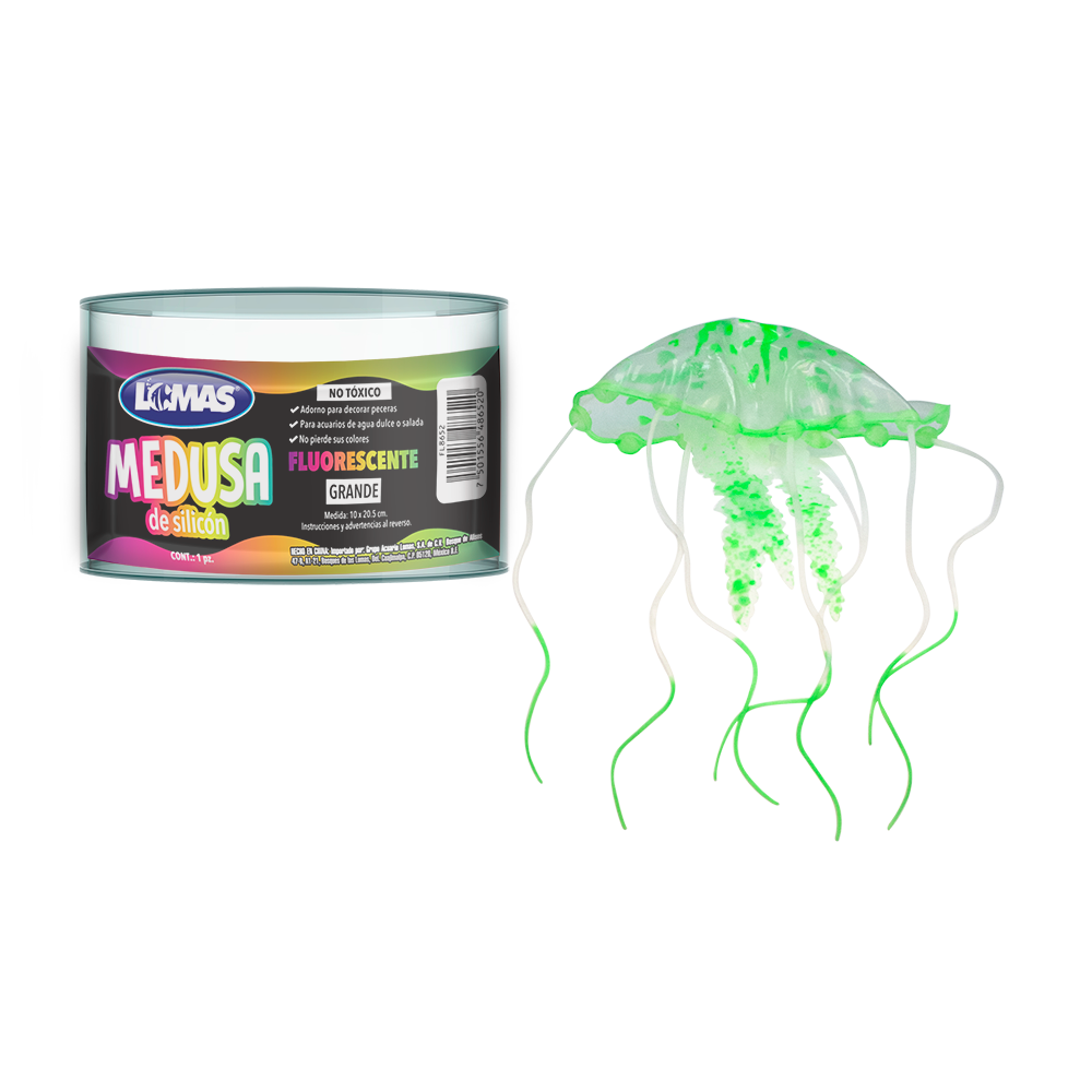 Deming Medusa Fluorescente Colores Surtidos para Peces