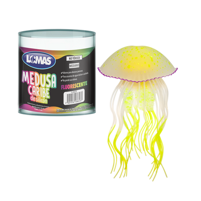 Deming Medusa Fluorescente Caribe Colores Surtidos para Peces