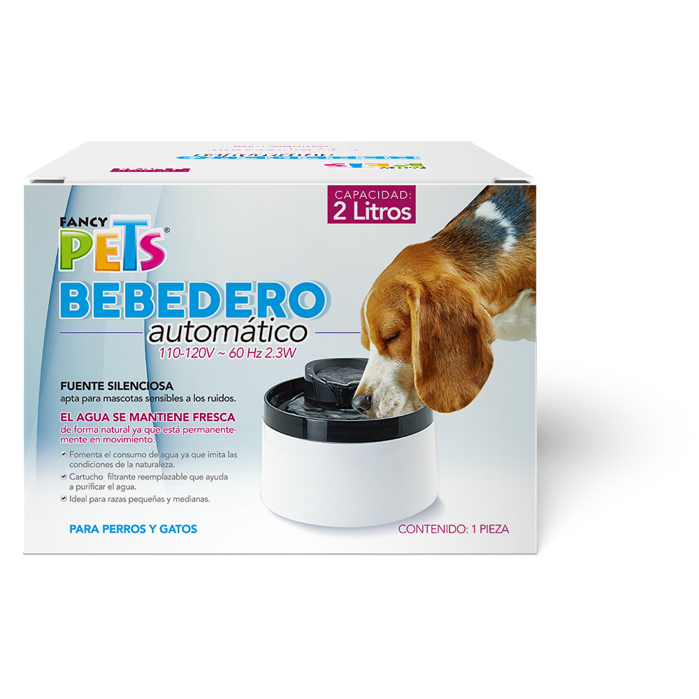 Jinjiang Bebedero Fuente de Agua 2 L para Perro