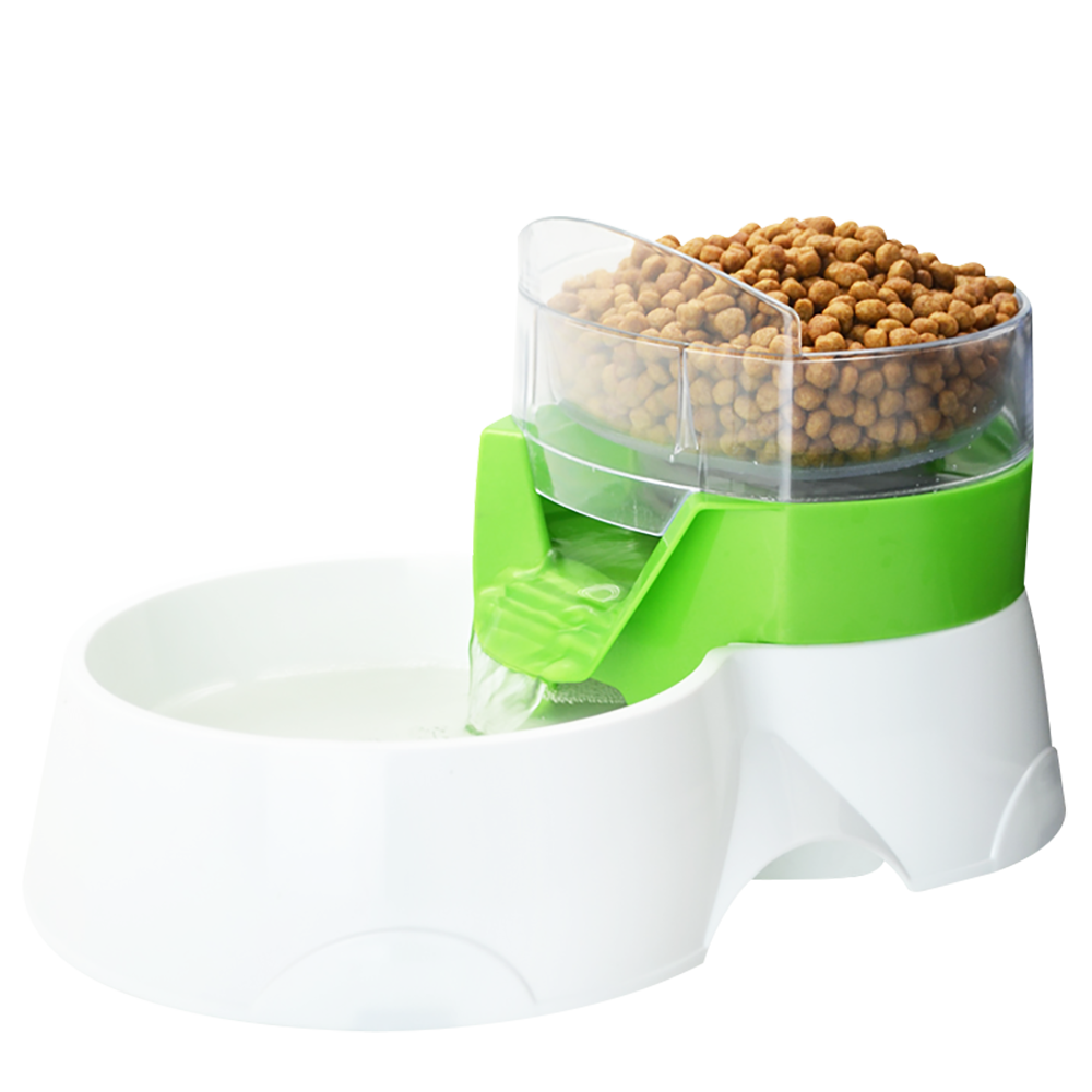Jinjiang Bebedero Fuente de Agua con Comedero 1.5 L para Perro