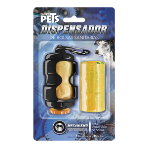 Yangs Dispensador Retractil con Bolsas Sanitarias - 40 pz para Perro