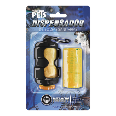 Yangs Dispensador Retractil con Bolsas Sanitarias - 40 pz para Perro