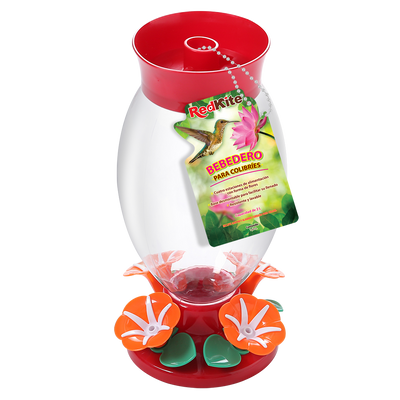 Huazhijie Bebedero con Hibiscos para Colibri 2 L