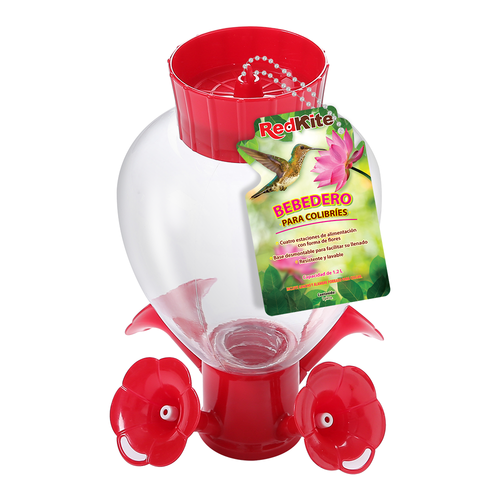 Huazhijie Bebedero de Esfera con Petunias para Colibri 1.2 L