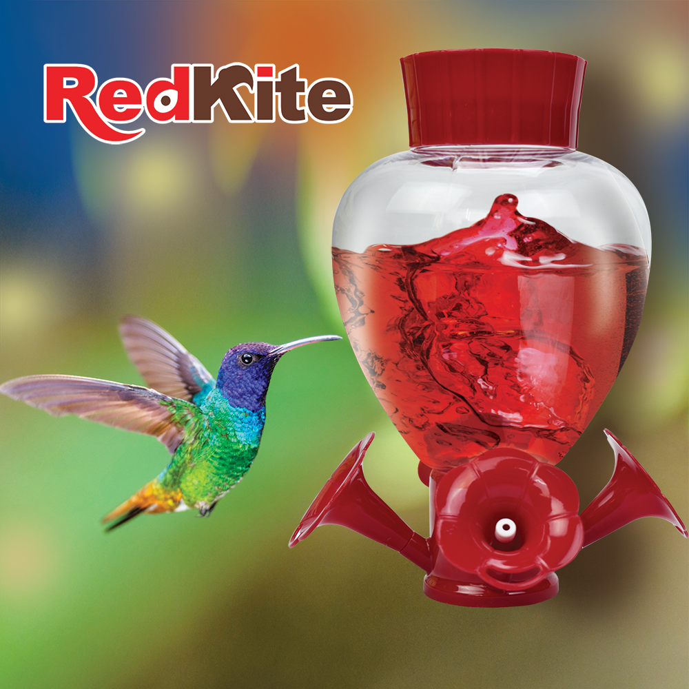 Huazhijie Bebedero de Esfera con Petunias para Colibri 1.2 L