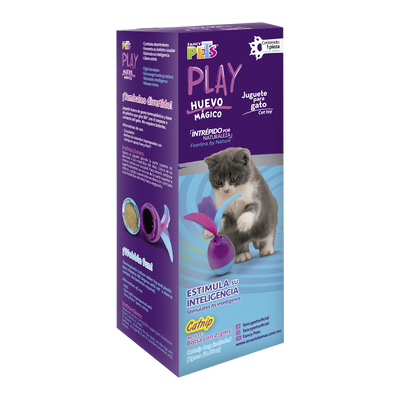 Petsound Play Juguete Huevo Magico con Catnip para Gato