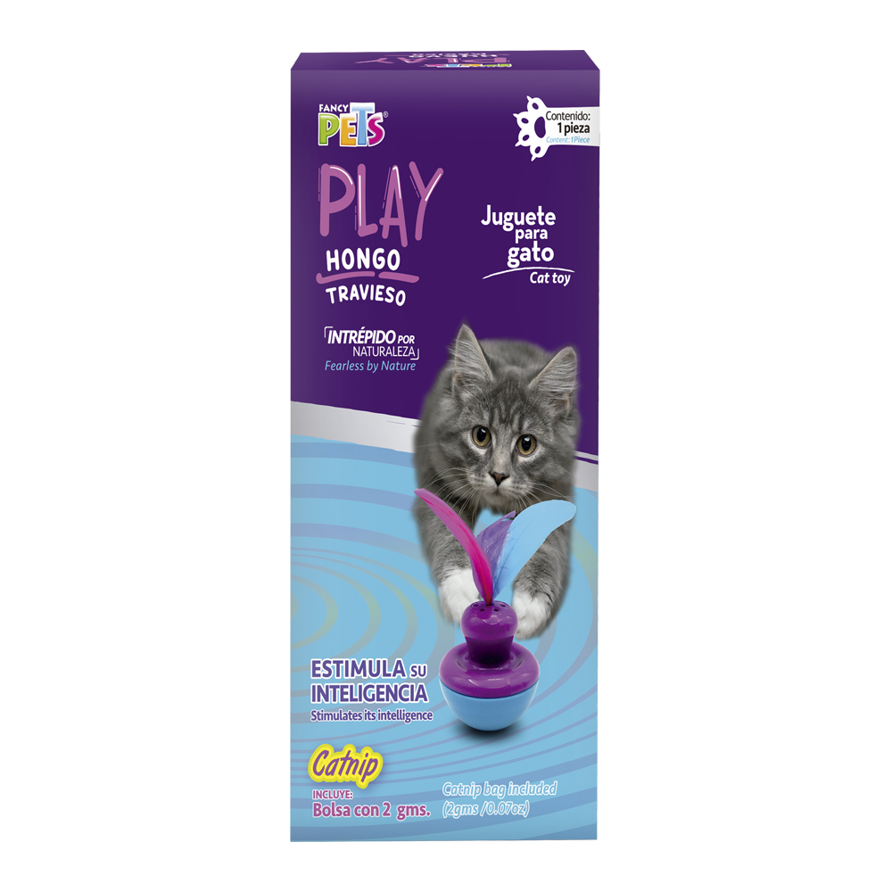 Petsound Play Juguete Hongo Travieso con Catnip para Gato