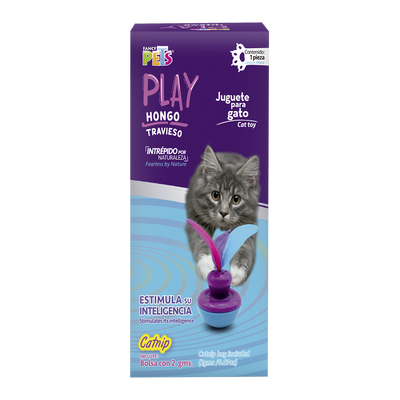 Petsound Play Juguete Hongo Travieso con Catnip para Gato