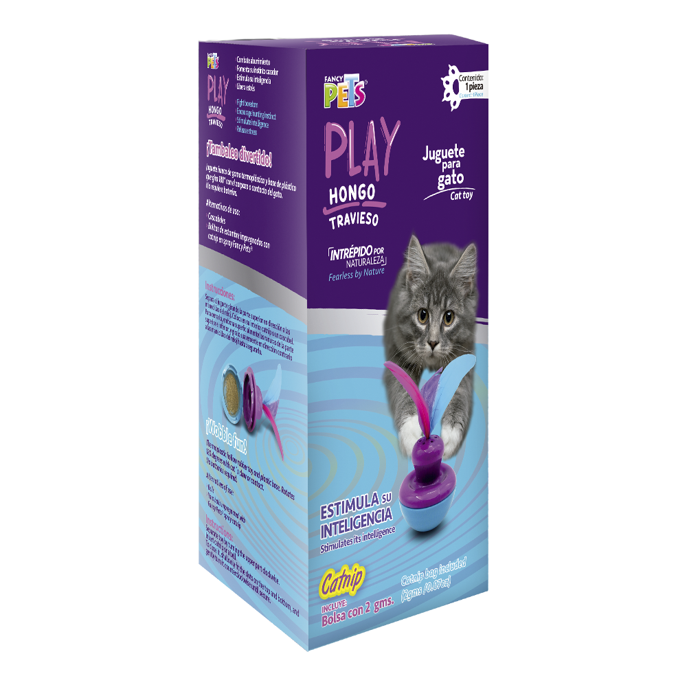 Petsound Play Juguete Hongo Travieso con Catnip para Gato