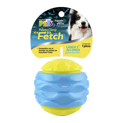 Petsound Pelota Curvy con Sonido Fetch para Perro