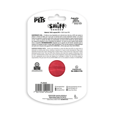 Petsound Juguete Pelota con Aroma Fresa Sniff para Perro