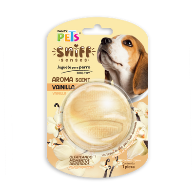 Petsound Juguete Pelota con Aroma Vainilla Sniff para Perro