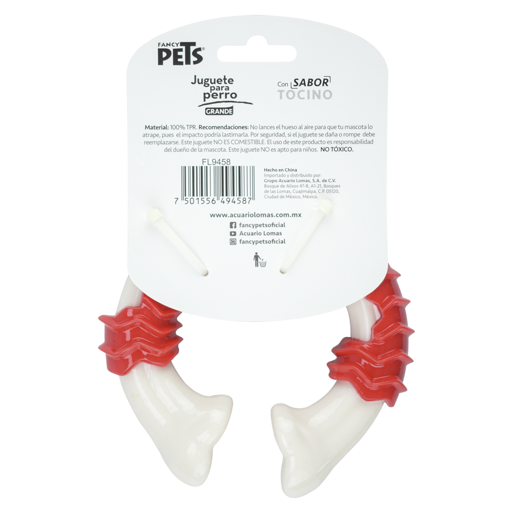 Petsound Juguete Vertebra Grande Sabor Tocino Chew para Perro