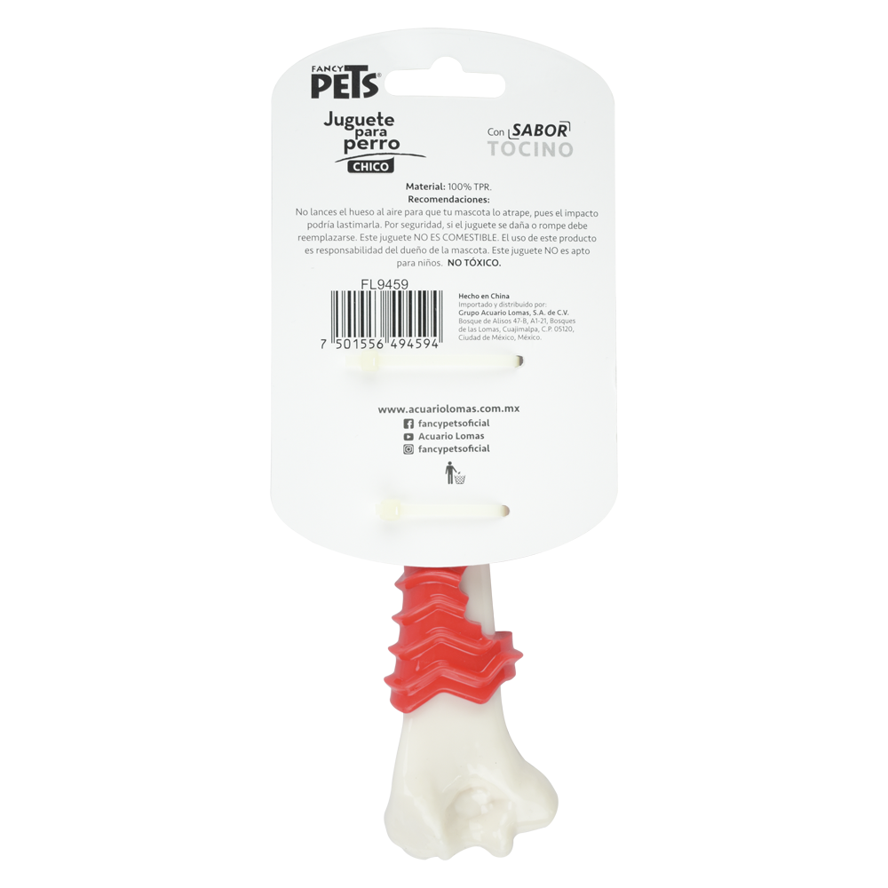 Petsound Juguete Femur Chico Sabor Tocino para Perro
