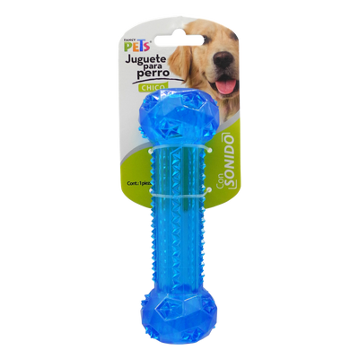 Petsound Juguete Mancuerna Prisma con Sonido para Perro