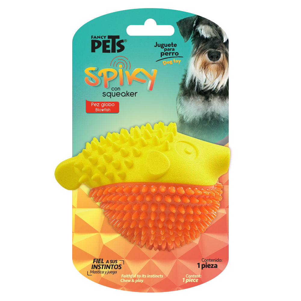 Petsound Juguete Pez Globo Spiky para Perro