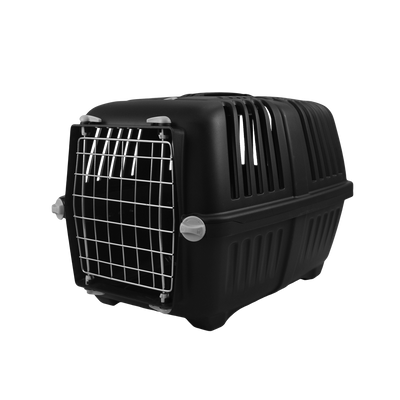 MPS Transportadora Pratiko 1 Edicion Especial Black con Puerta Metal para Perro