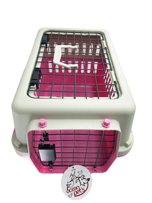 Ocean Transportadora Eco 2 Puertas Bicolor Rosa para Perro