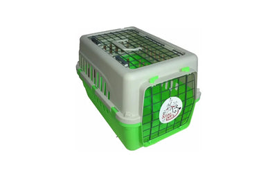 Ocean Transportadora Eco 2 Puertas Bicolor Verde para Perro