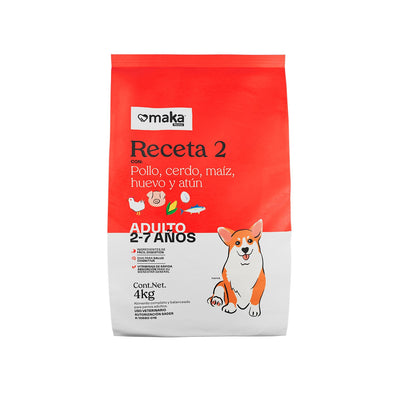 Maka Receta 2 Adulto Razas Medianas y Grandes alimento seco para perro
