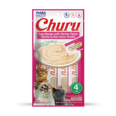 Churu Atun Sabor Camaron para Gato 4 Tubos