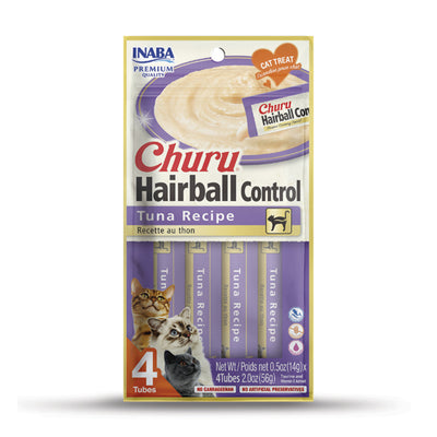 Churu Hairball Control Atun para Gato 4 Tubos