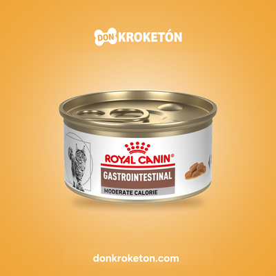 Royal Canin Veterinary Gastrointestinal Moderate Calorie Felino Sobre - imagen comercial Don Kroketon