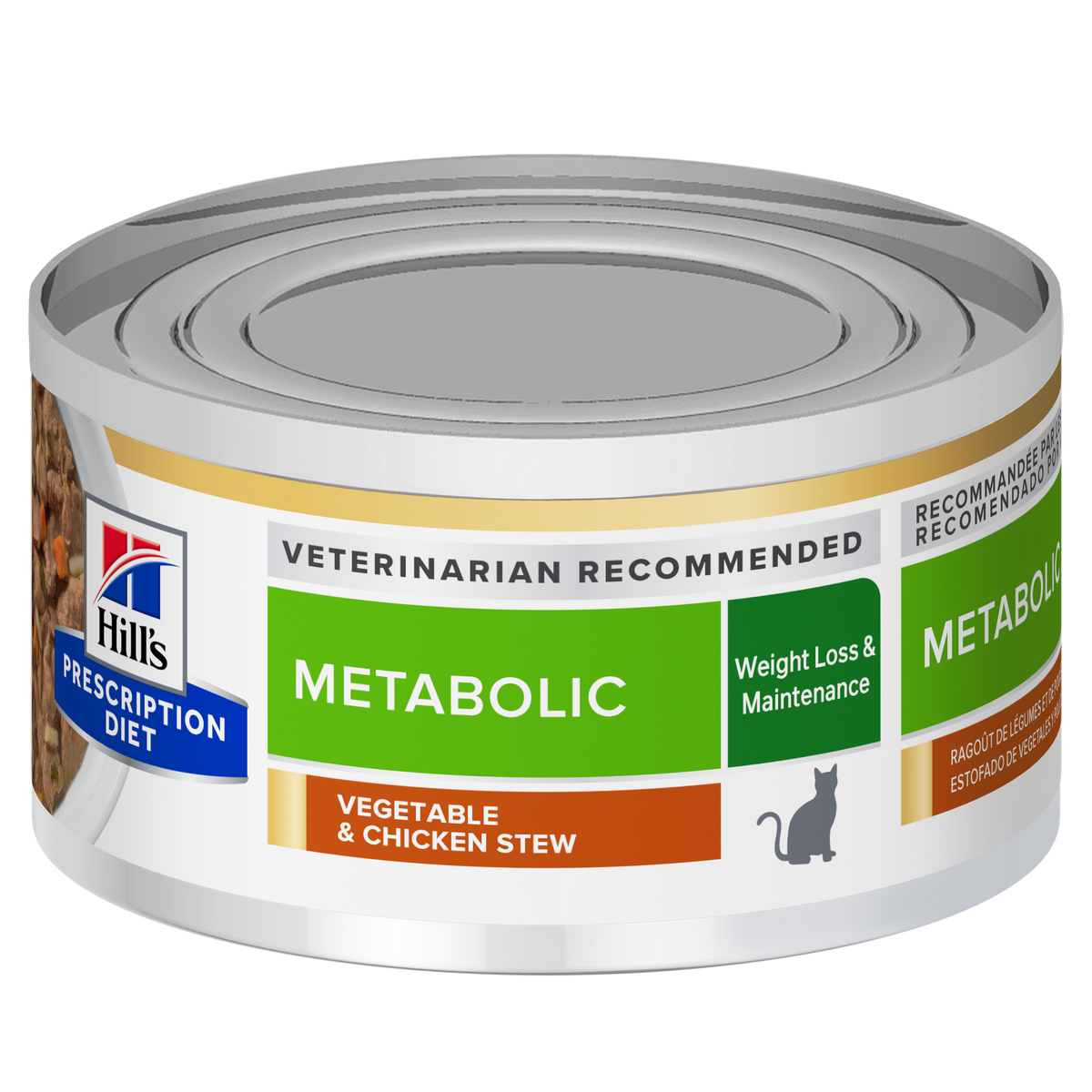 Hill's Prescription Diet Metabolic estofado alimento humedo para gato, lata 156 g