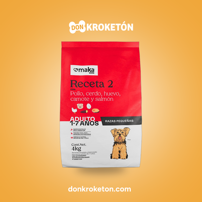 Maka Receta 2 Adulto Razas Pequeñas - imagen comercial Don Kroketon