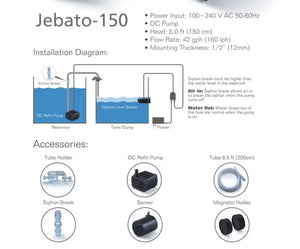 Jebao Automatic Refill 160 L/h 5 W (Iman Sensor Hasta 12 mm) para Peces