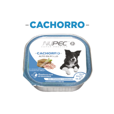 Nupec Húmedo Cachorro 100 g – Clúster 16 pzas