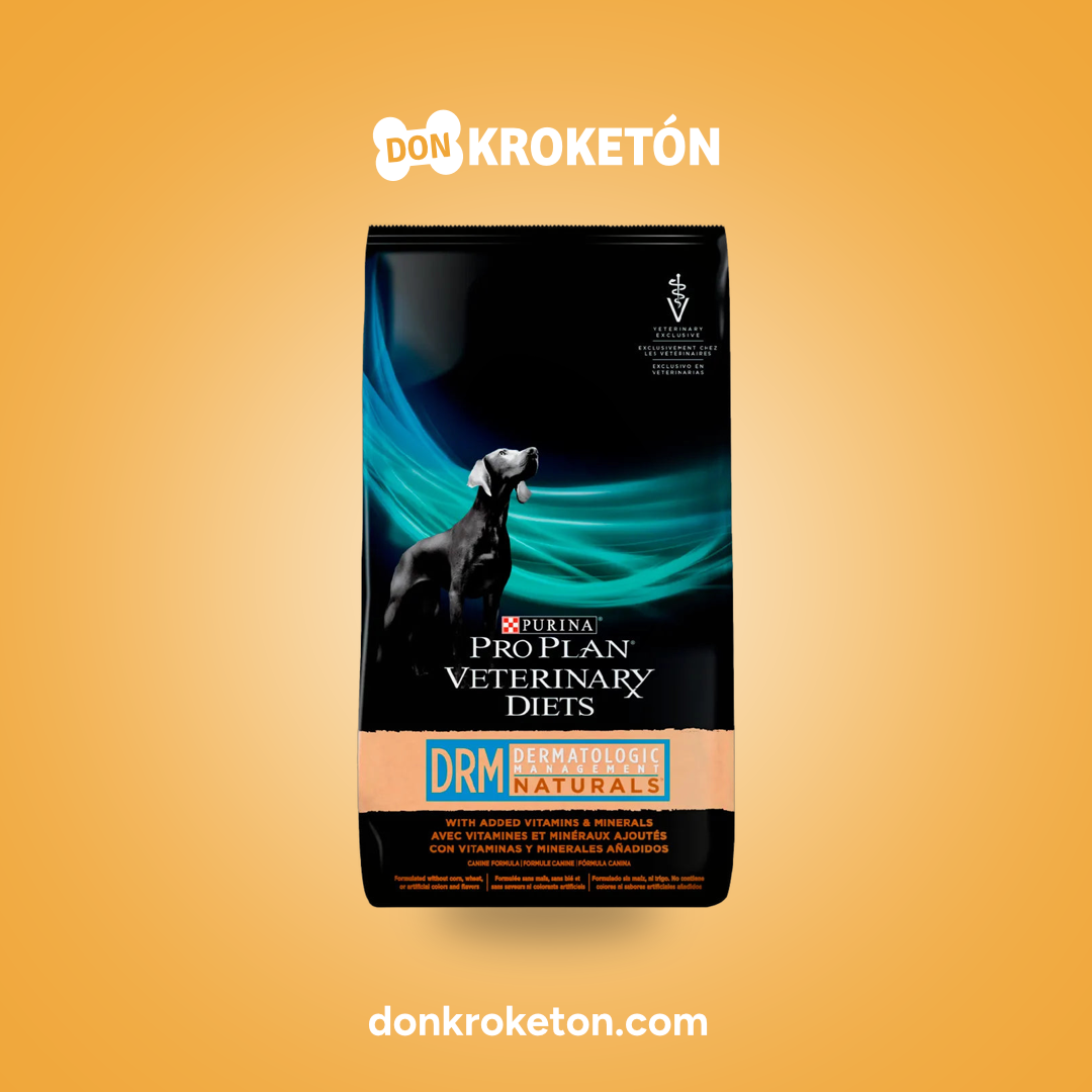 Pro Plan Veterinary Diets DRM Dermatologic Management Canine - imagen comercial Don Kroketon