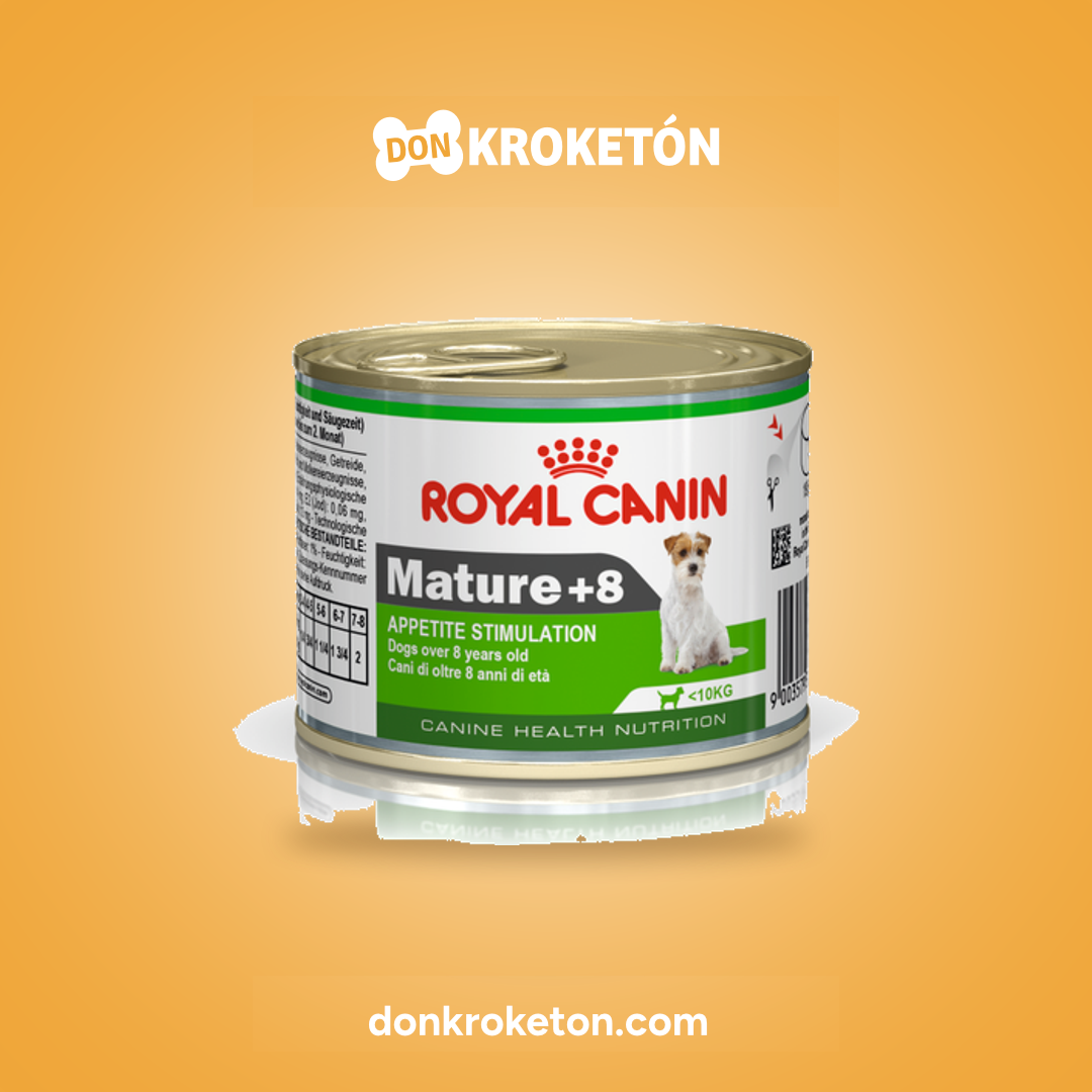 Royal Canin Mature 8+ Loaf Perro Lata - imagen comercial Don Kroketon