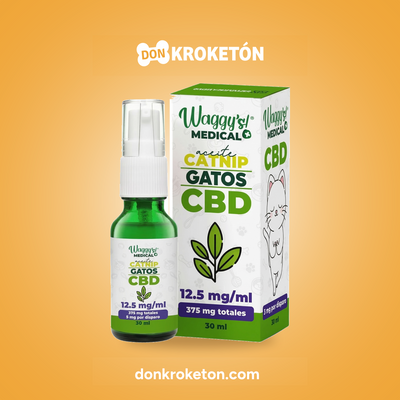 Waggy's Aceite Calmante Catnip para Gatos · Don Kroketón