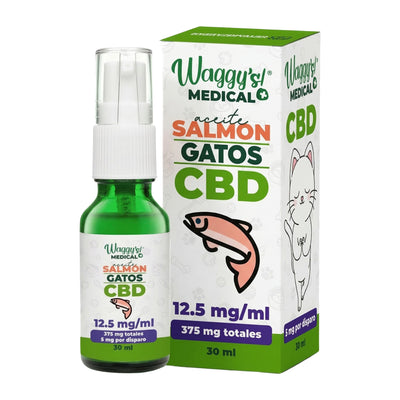 Waggy's Aceite Calmante Salmón para Gatos