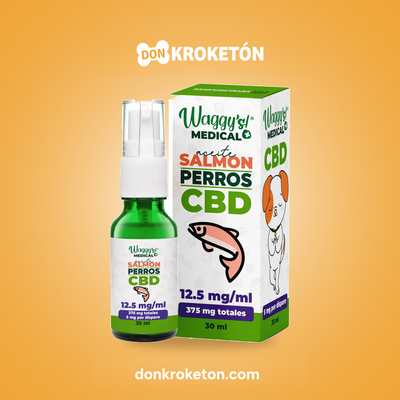 Waggy's Aceite Calmante Salmón para Perros · Don Kroketón