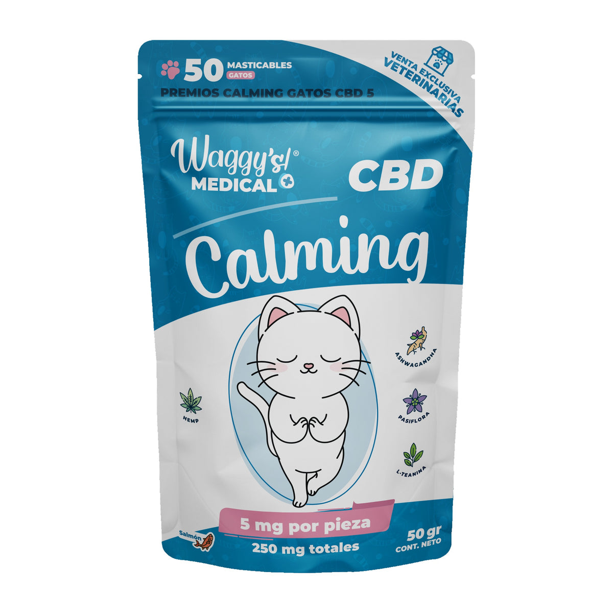 Waggy's Calming Premios para Ansiedad y Estrés en Gatos