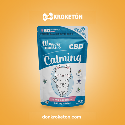 Waggy's Calming Premios para Ansiedad y Estrés en Gatos · Don Kroketón