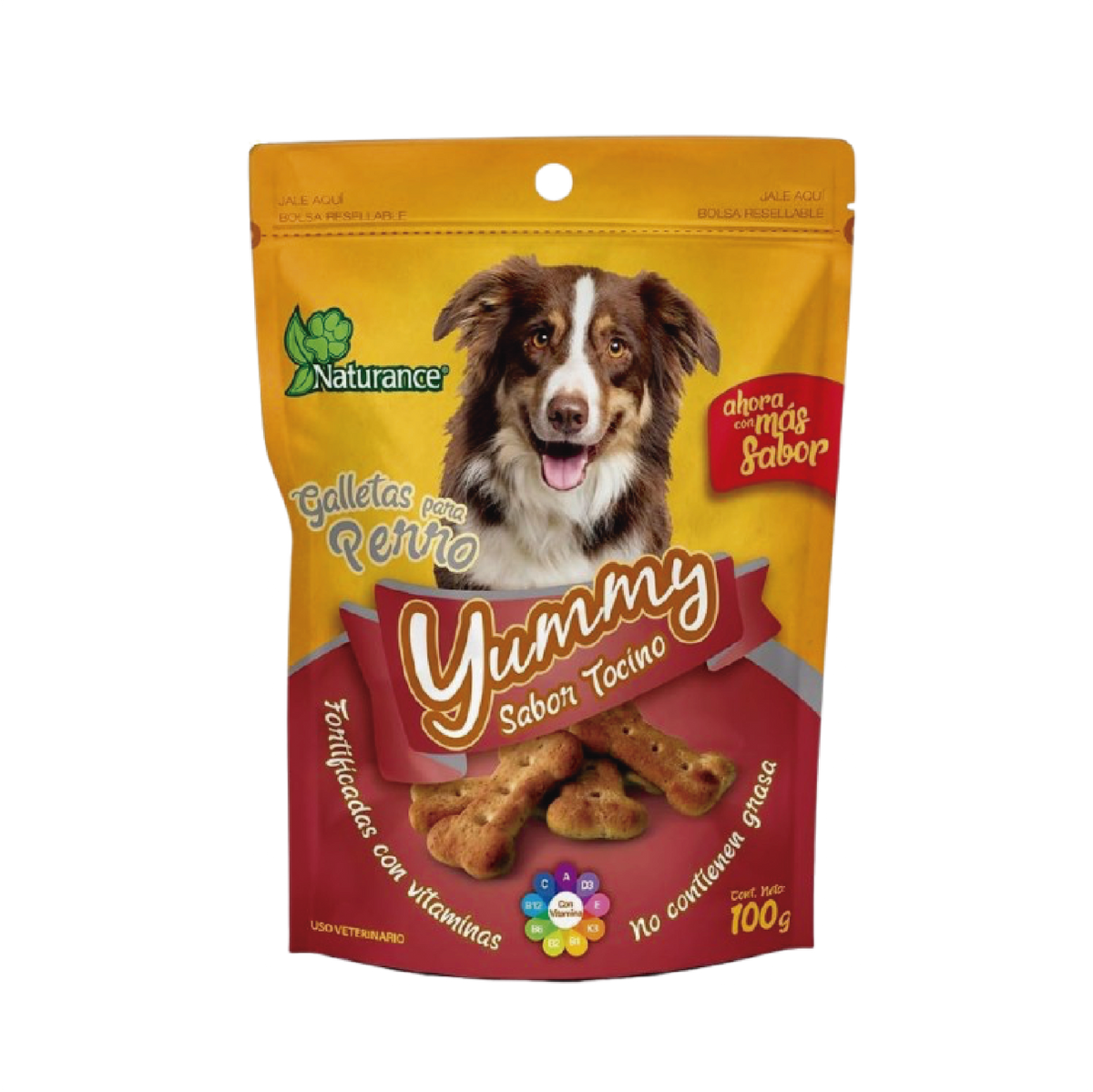 Yummys Galletas Sabor Tocino  100gr